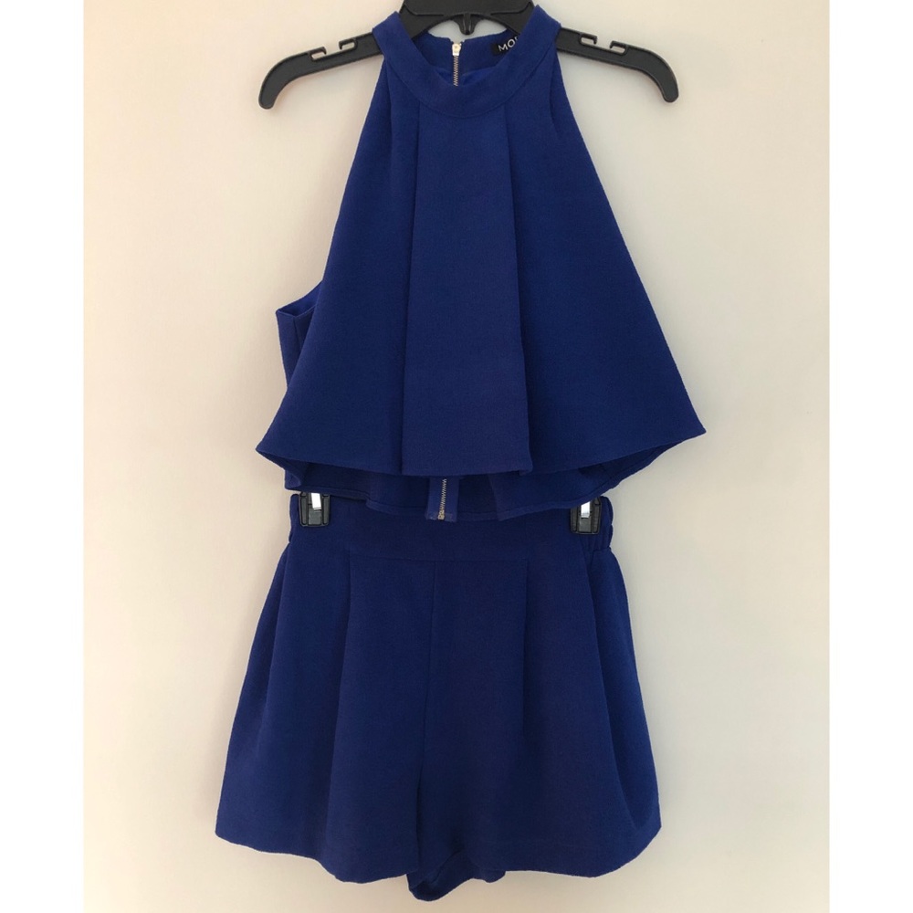 Modiste navy blue two piece set